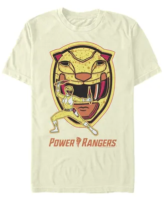 Men's Power Rangers Yellow Ranger Hero Short Sleeve T-shirt