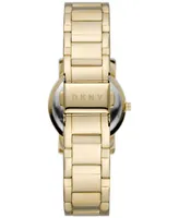 Dkny Women's Soho Gold-Tone Stainless Steel Bracelet Watch 29mm