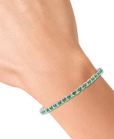 Effy Sapphire (3-7/8 ct. t.w) & Diamond (1/4 t.w.) Tennis Bracelet Sterling Silver (Also available Emerald and Ruby)