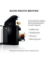 Nespresso Vertuo Plus Deluxe Coffee and Espresso Machine by Breville, Black with Aeroccino Milk Frother