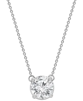 Badgley Mischka Certified Lab Grown Diamond Solitaire Pendant 18" Necklace (2-1/4 ct. t.w.) in 14k Gold