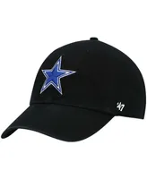 Men's Black Dallas Cowboys Primary Clean Up Adjustable Hat