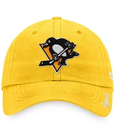 Women's Gold Pittsburgh Penguins Primary Logo Adjustable Hat