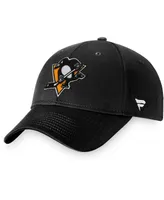 Men's Black Pittsburgh Penguins Core Adjustable Hat