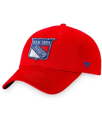 Men's Red New York Rangers Core Adjustable Hat