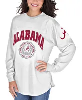 Women's White Alabama Crimson Tide Edith Long Sleeve T-shirt