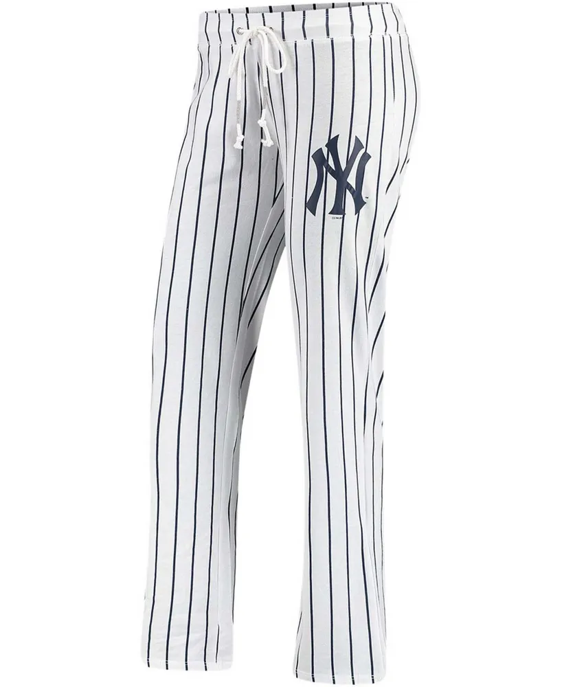 Women's White New York Yankees Vigor Pinstripe Sleep Pant