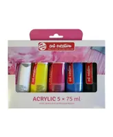 Talen's Art Creation 75 ml Acrylic Paint Tubes Set, 5 Colors