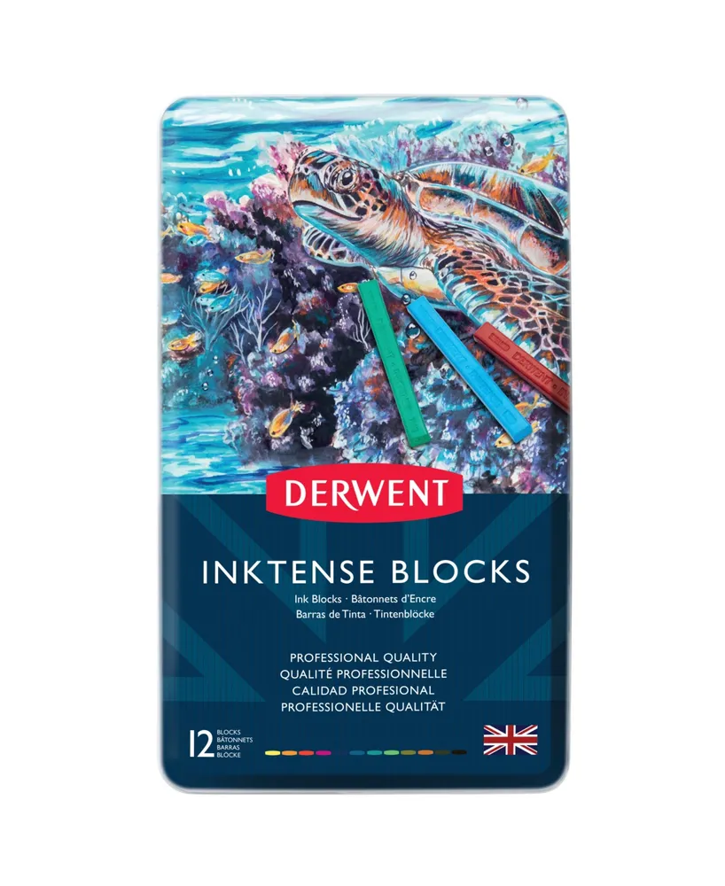 Derwent Inktense Block Tin Set, 12 Colors