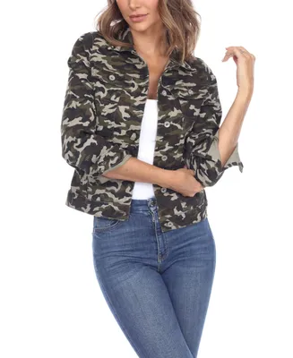 Women's Camo Denim Jacket