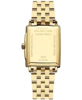 Raymond Weil Women's Swiss Toccata Diamond Accent Gold Pvd Stainless Steel Bracelet Watch 25x34mm