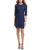 kensie Lace Sheath Dress