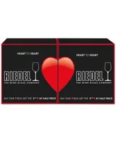 Riedel Set of 2 Heart to Heart Cabernet Glasses