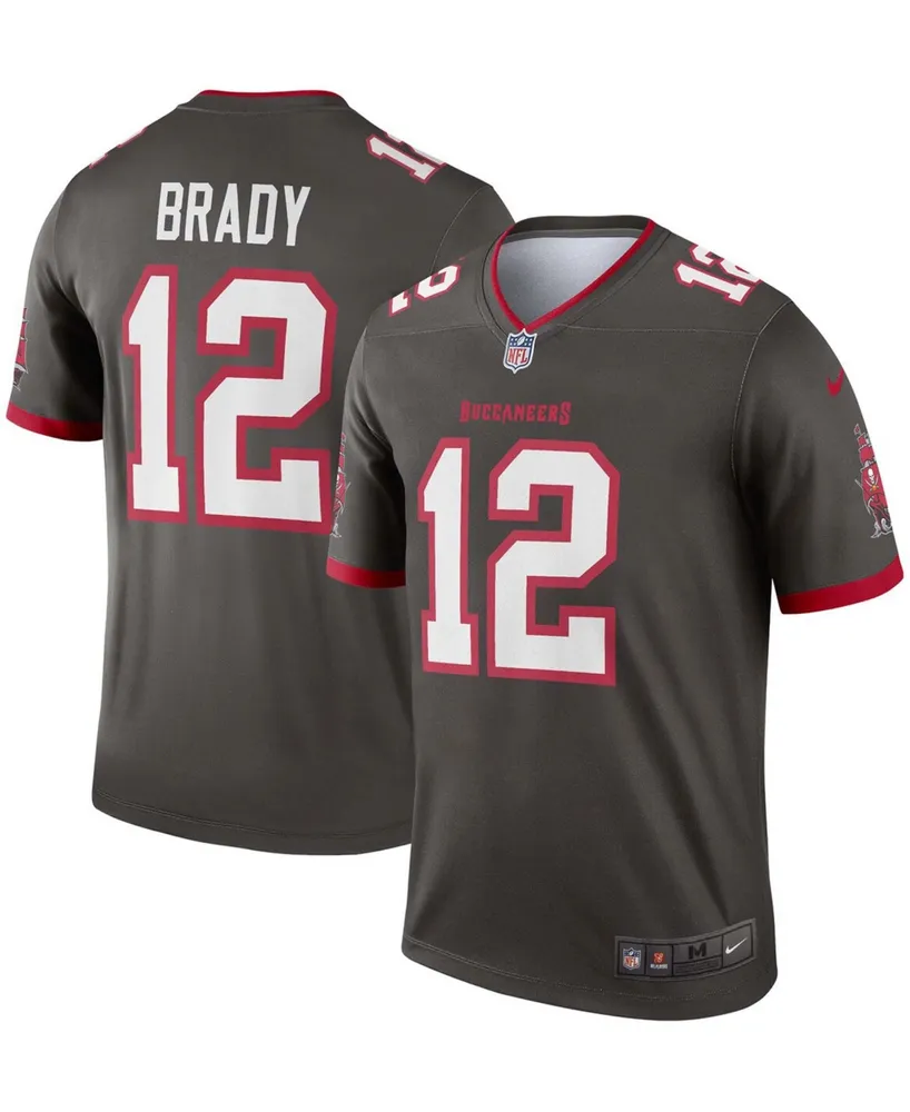 Men's Tom Brady Pewter Tampa Bay Buccaneers Alternate Legend Jersey