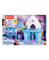 Disney Frozen Toy, Fisher-Price Little People Playset with Anna & Elsa Figures, Elsa's Enchanted Lights Palace