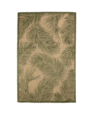 Liora Manne' Carmel Fronds 7'10" x 9'10" Outdoor Area Rug