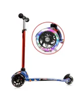 Rugged Racers Kids Scooter with Spaceship Print Design