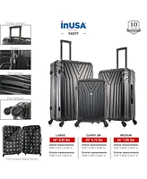 InUSA Vasty Lightweight Hardside Spinner Luggage Set, 3 piece