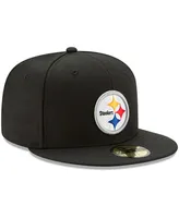 Men's Black Pittsburgh Steelers Omaha 59FIFTY Fitted Hat