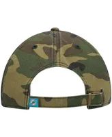 Men's Camo Miami Dolphins Woodland Clean Up Adjustable Hat