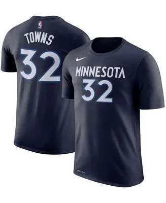 Men's Karl-Anthony Towns Blue Minnesota Timberwolves Name & Number Performance T-shirt