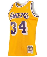 Men's Shaquille O'Neal Gold-Tone Los Angeles Lakers Hardwood Classics 1996-97 Swingman Jersey