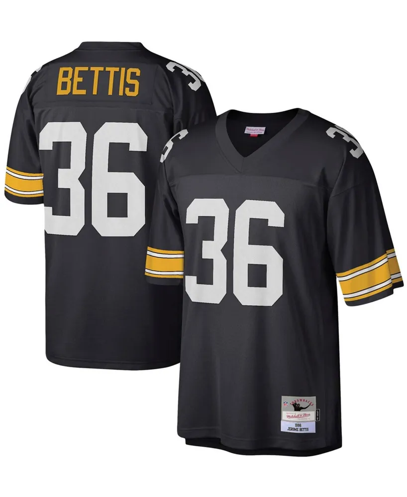 Jerome Bettis Pittsburgh Steelers Mitchell & Ness 1996 Split Legacy Replica  Jersey - Black/Gold