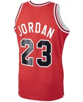 Men's Michael Jordan Red Chicago Bulls 1984-85 Hardwood Classics Rookie Authentic Jersey