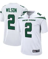 Men's Zach Wilson White New York Jets 2021 Nfl Draft First Round Pick Game Jersey