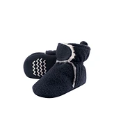 Hudson Baby Baby Boys Hudson Trapper Hat, Mitten and Bootie Set, Navy