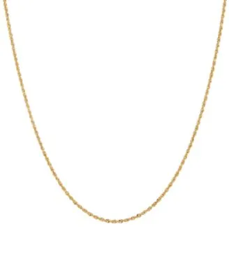 Rope Link Chain Necklaces 14k Gold