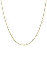 Rope Link Chain Necklaces 14k Gold