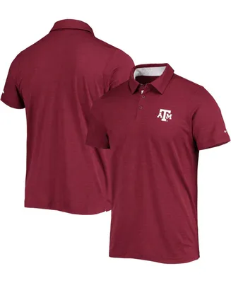 Men's Maroon Texas A&M Aggies Tech Trail Space-Dye Omni-Shade Polo Shirt