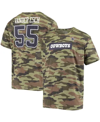 Men's Leighton Vander Esch Camo Dallas Cowboys Caudron Name and Number T-shirt
