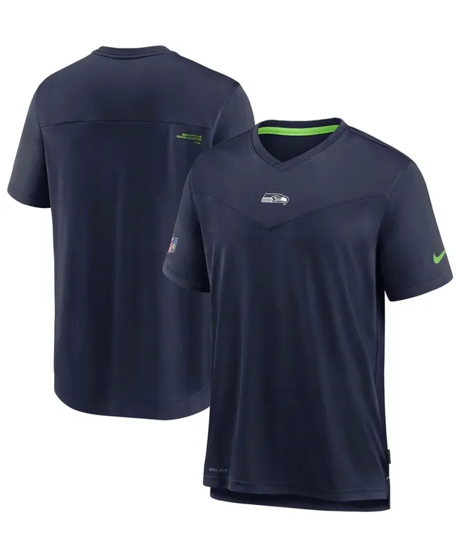 Nike Men's Dri-Fit Infograph Lockup (NFL Seattle Seahawks) Long-Sleeve T-Shirt in Grey, Size: XL | NS2704R78-7HU