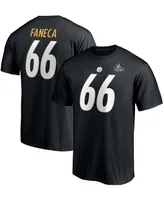 Men's Alan Faneca Black Pittsburgh Steelers Nfl Hall Of Fame Class 2021 Name and Number T-shirt