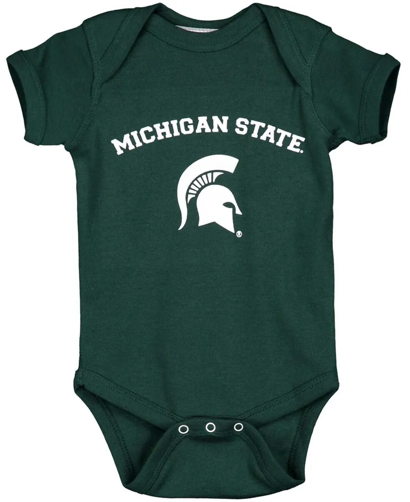 Infant Boys and Girls Green Michigan State Spartans Arch Logo Bodysuit