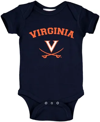 Infant Boys and Girls Navy Virginia Cavaliers Arch Logo Bodysuit