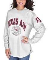 Women's White Texas A&M Aggies Edith Long Sleeve T-shirt