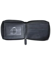 Men's Bellagio Collection Zippered Bifold Wallet with Removable Pass Case