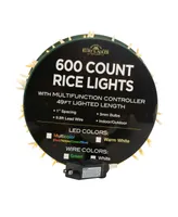 Kurt Adler 600-Light 49' Led Wire Rice Lights