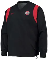 Nike Men's Black Ohio State Buckeyes Rev Pullover Windbreaker Jacket