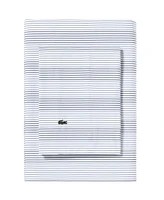 Lacoste Home Striped Cotton Percale 4-Pc. Sheet Set, California King