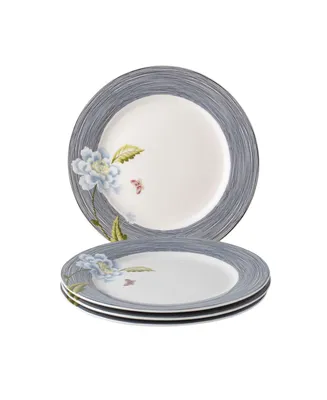 Laura Ashley Heritage Collectables Midnight Pinstripe Plates in Gift Box, Set of 4