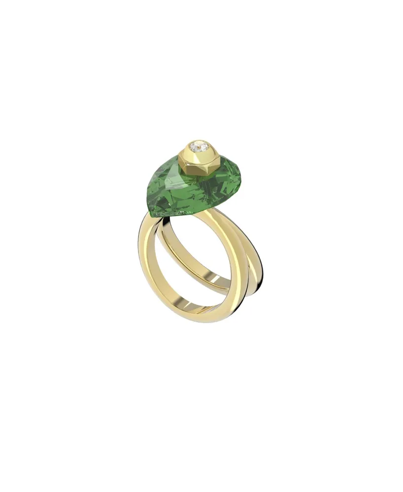 Swarovski 5515384 Women's Nice Gold Tone Crystal Motif Ring, Size 6.75 -  Walmart.com