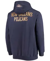 Men's Zion Williamson Navy New Orleans Pelicans Player Name and Number Full-Zip Hoodie Jacket