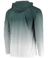 Men's Green Michigan State Spartans Terminal Tackle Omni-Shade Upf 50 Long Sleeve Hooded T-shirt