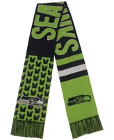 Men's Women's Blue Seattle Seahawks Reversible Thematic Scarf