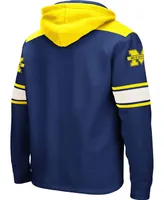 Men's Navy Michigan Wolverines 2.0 Lace-Up Pullover Hoodie