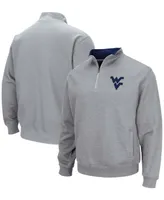 Men's Heathered Gray West Virginia Mountaineers Tortugas Team Logo Quarter-Zip Jacket